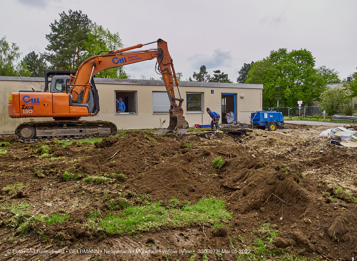 05.05.2022 - Baustelle am Haus für Kinder in Neuperlach